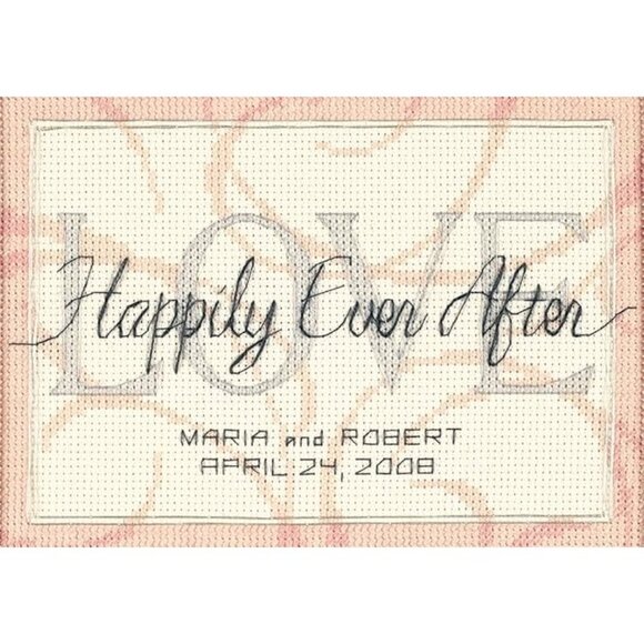 Dimensions Happily Ever After Wedding Record Counted Cross Stitch Kit Gift NEW - Picture 1 of 6